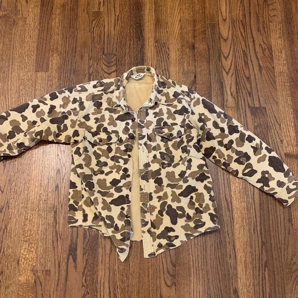 Duxbak old school camouflage button down